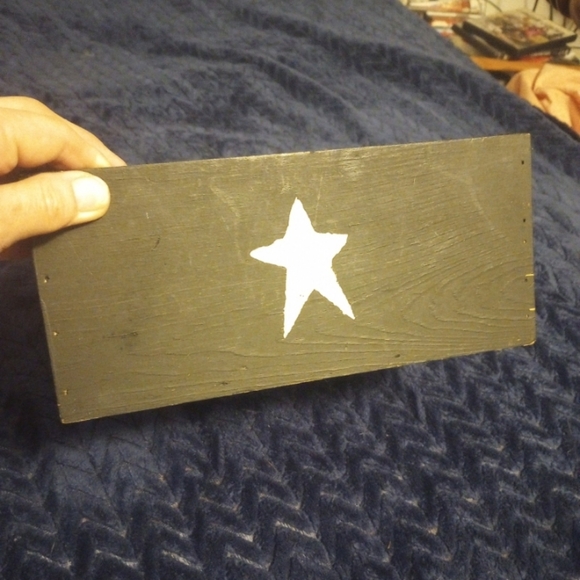 Wooden Blue and White Star Decorative Box - Picture 3 of 4